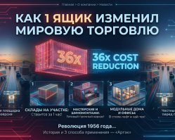 Как 1 ящик изменил мировую торговлю: История 20-футового контейнера и 3 современных способа его применения